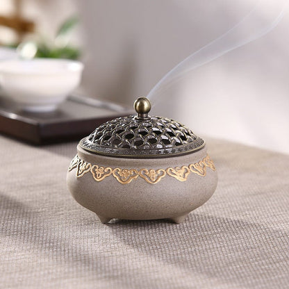 ArtOlo Store Incense Burner Three-legged Ceramic Incense Burner