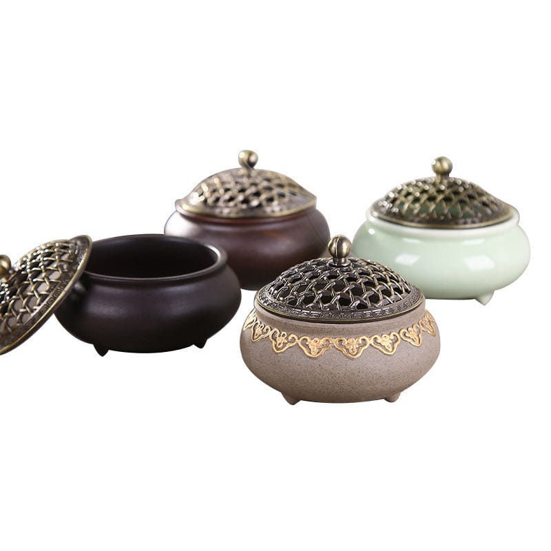 ArtOlo Store Incense Burner Three-legged Ceramic Incense Burner