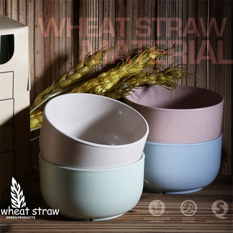 ArtOlo Store Vibrant Eco-Friendly Wheat Fiber Bowls for Kids