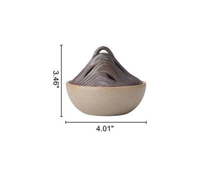 Ceramic Mountain Peak Backflow Incense Burner