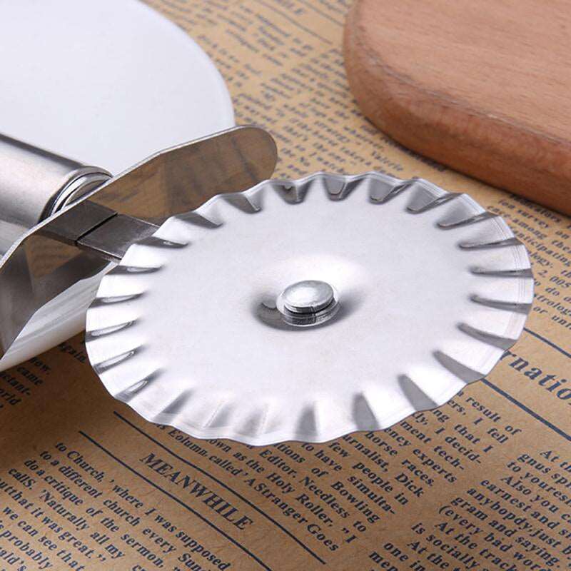 Home Finesse High-Quality Stainless Steel Double Roll Pizza Cutter