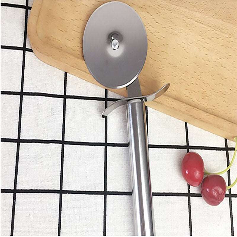 Home Finesse High-Quality Stainless Steel Double Roll Pizza Cutter
