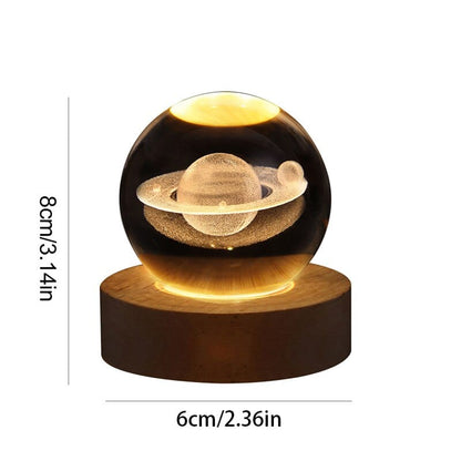 Home Finesse LED Galaxy Crystal Ball Night Light