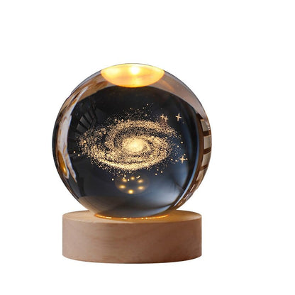 Home Finesse LED Galaxy Crystal Ball Night Light