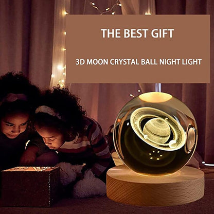 Home Finesse LED Galaxy Crystal Ball Night Light