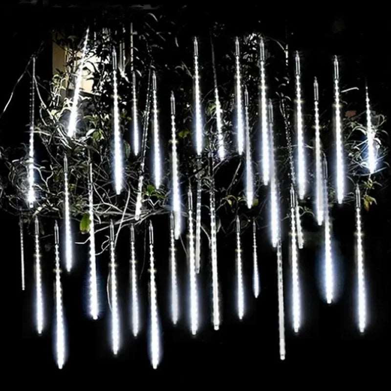 Home Finesse LED Meteor Shower Rain Lights - Magical Christmas Decor