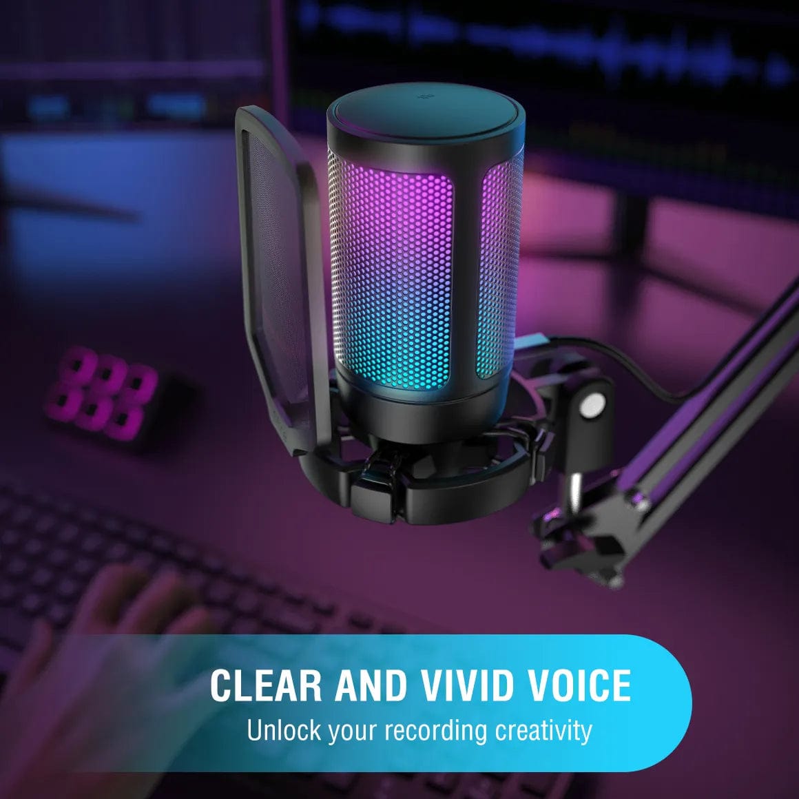 Home Finesse Level Up Your Stream! FIFINE Ampligame USB Microphone - Christmas Gift for Gamers