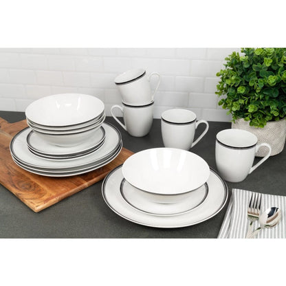 Home Finesse Simply Coupe Dinnerware 16pcs Set