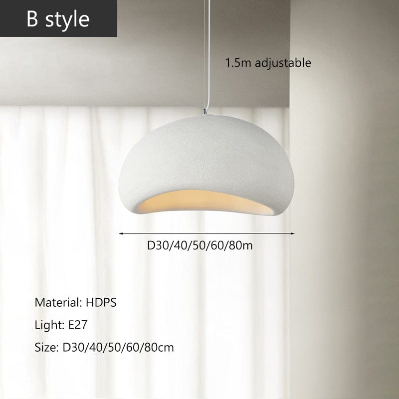 Home Finesse Sleek Wabi Sabi Lighting Fixture in Nordic Style