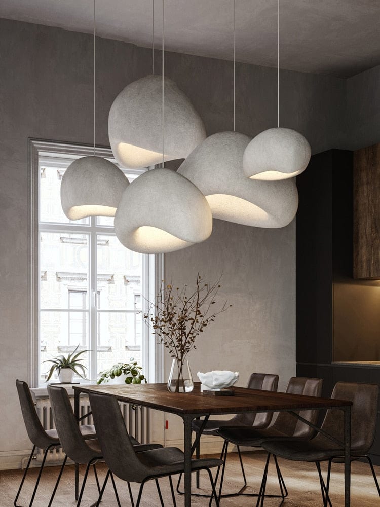 Home Finesse Sleek Wabi Sabi Lighting Fixture in Nordic Style