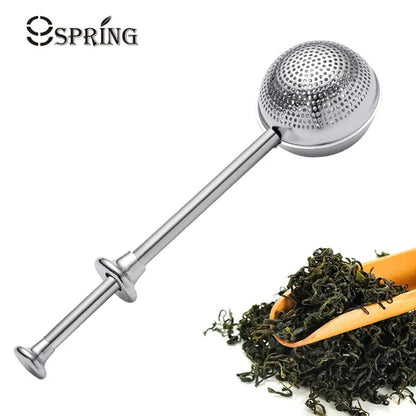 Home Finesse Stainless Steel Tea Strainer - Reusable Infuser for Flavorful Tea Moments