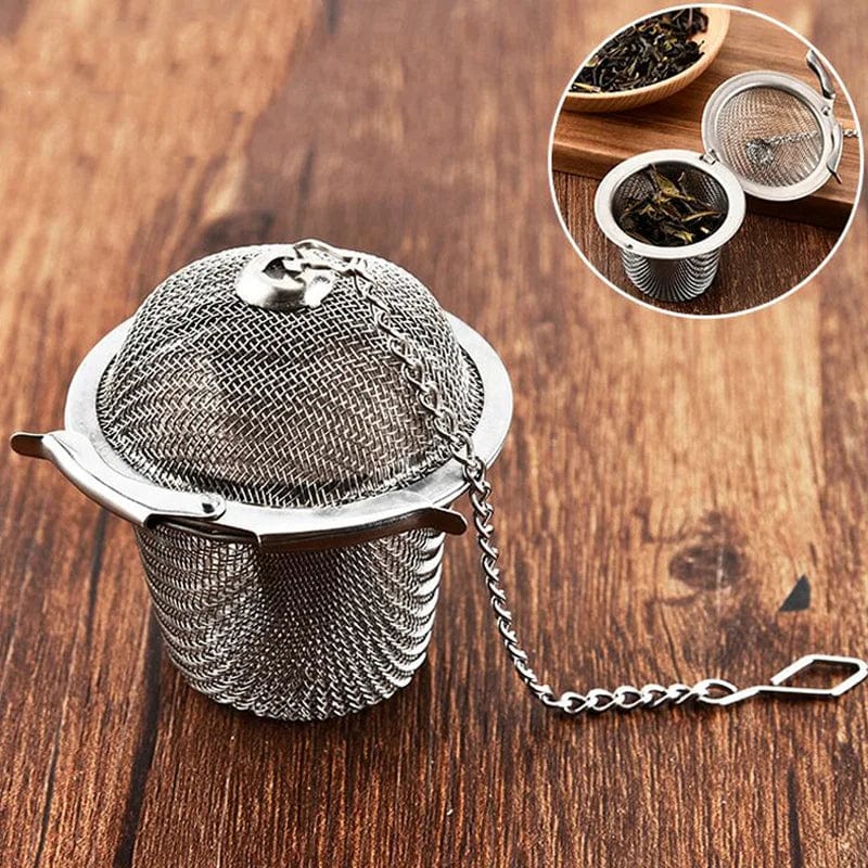 Home Finesse Stainless Steel Tea Strainer - Reusable Infuser for Flavorful Tea Moments