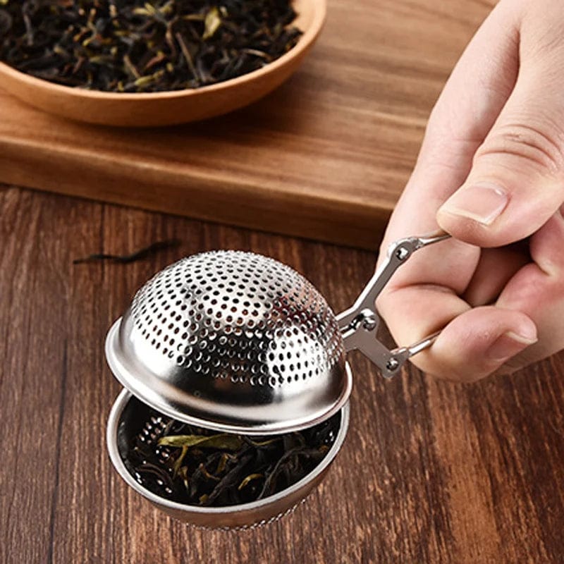 Home Finesse Stainless Steel Tea Strainer - Reusable Infuser for Flavorful Tea Moments