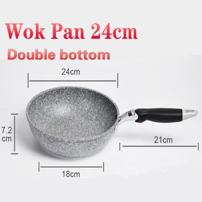 Home Finesse Stone Frying Wok Pan - Non-Stick Cookware