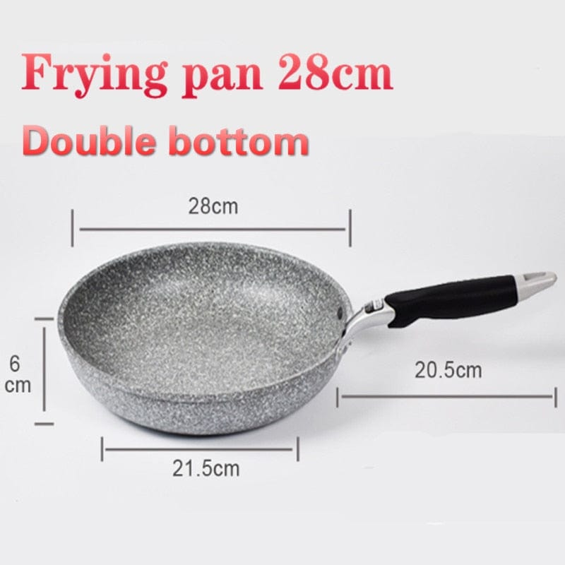 Home Finesse Stone Frying Wok Pan - Non-Stick Cookware