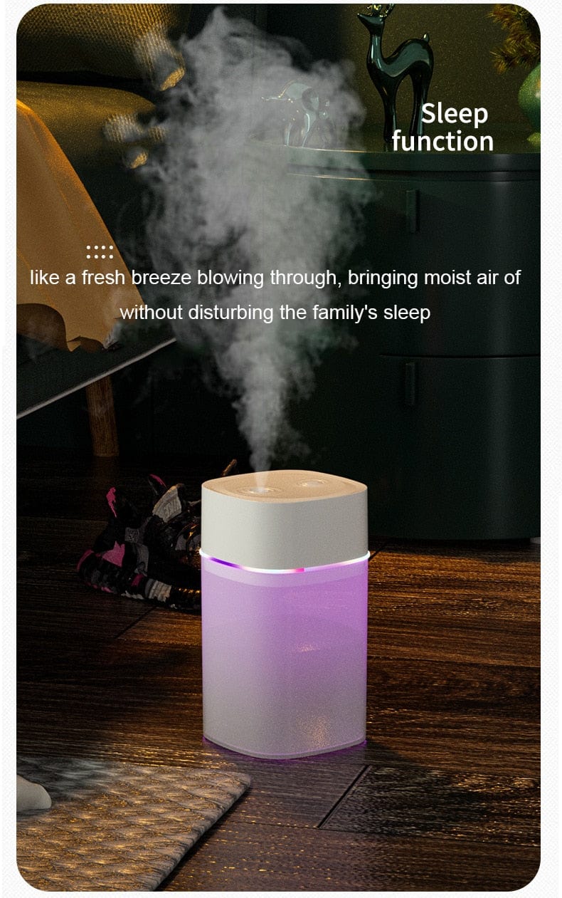 Home Finesse USB Aromatherapy Air Humidifier for Home, Car, Office