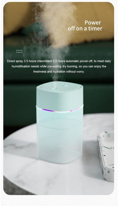 Home Finesse USB Aromatherapy Air Humidifier for Home, Car, Office