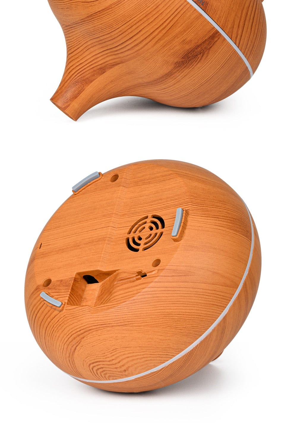 Home Finesse Wood Grain Aromatherapy Essential Oil Diffuser with Remote Control