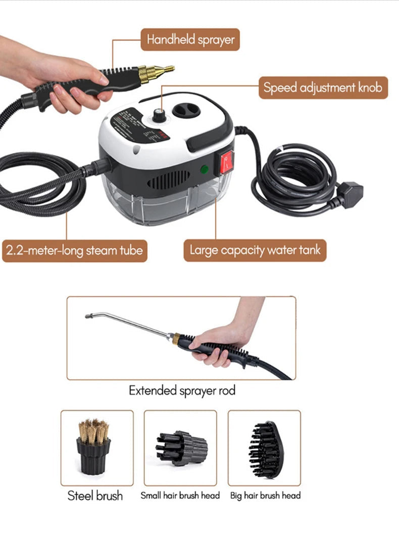 Multifunctional 2500W Steam Cleaner