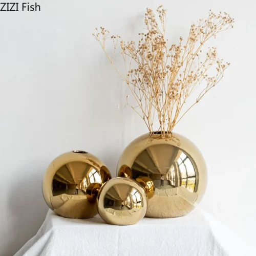 Gold Ceramic Vase