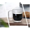 Insulated Clear Glass Mug