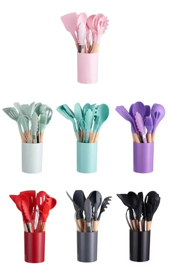 S0611d6cc3dc54bf1939ecab7fbdbadcbm.webp Silicone Utensil Set