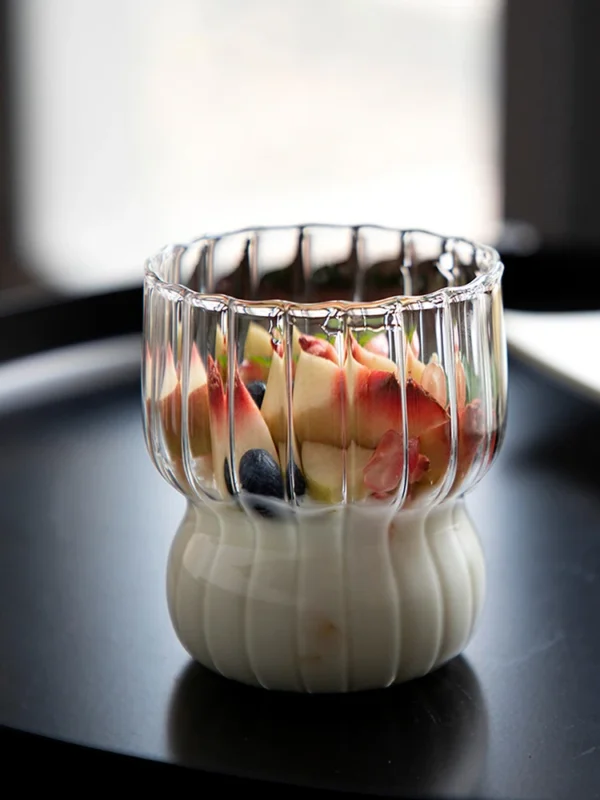 Ribbed Glass Tumbler