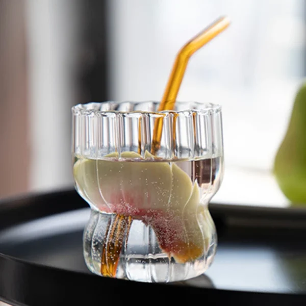 Ribbed Glass Tumbler