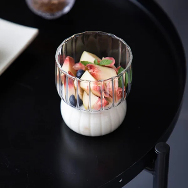Ribbed Glass Tumbler