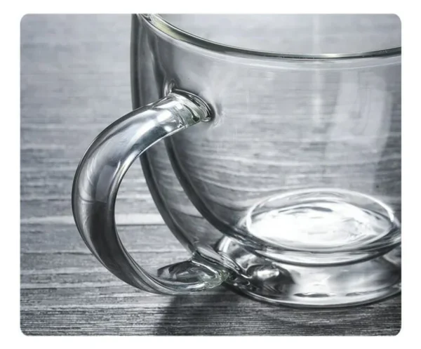 Insulated Clear Glass Mug