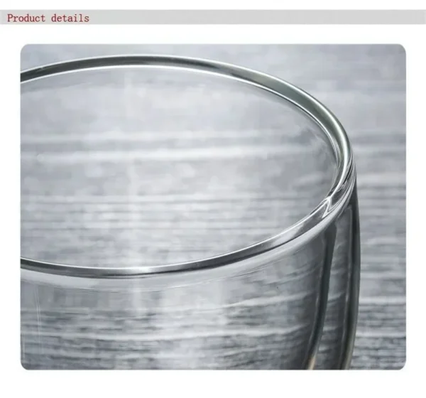 Insulated Clear Glass Mug