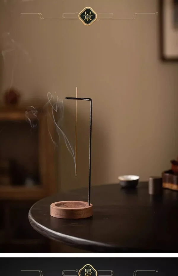 Modern Wood Incense Burner Stand
