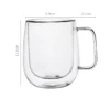 Insulated Clear Glass Mug