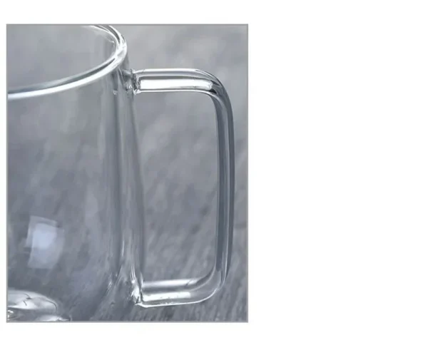 Insulated Clear Glass Mug