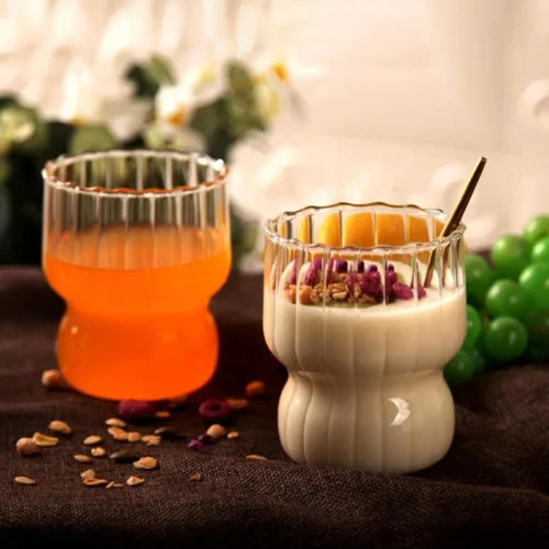Ribbed Glass Tumbler