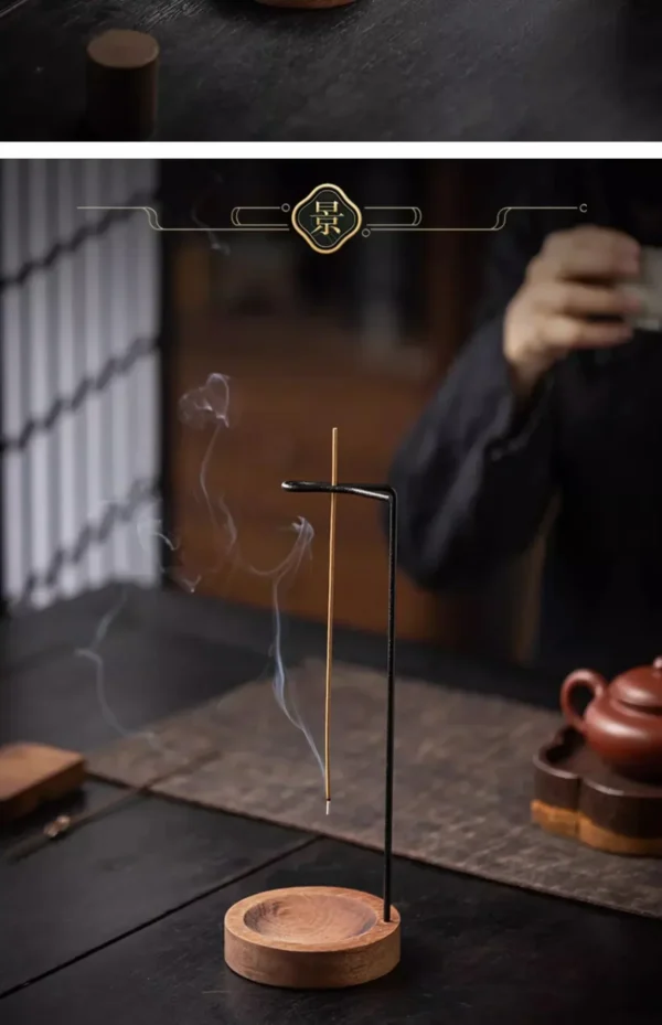 Modern Wood Incense Burner Stand