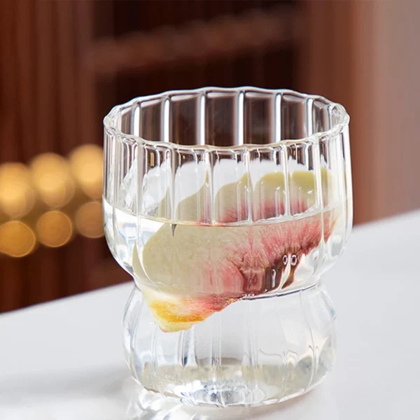 Ribbed Glass Tumbler