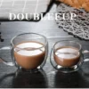 Insulated Clear Glass Mug