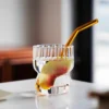 Ribbed Glass Tumbler