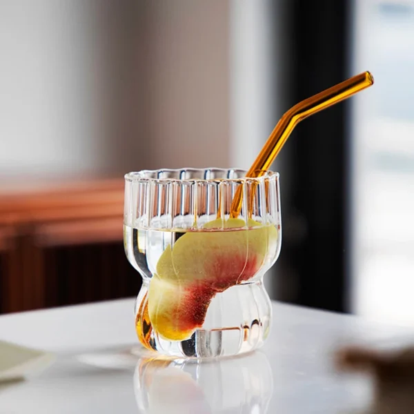 Ribbed Glass Tumbler