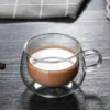 Insulated Clear Glass Mug