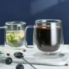 Insulated Clear Glass Mug