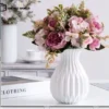 White Modern Flower Vase