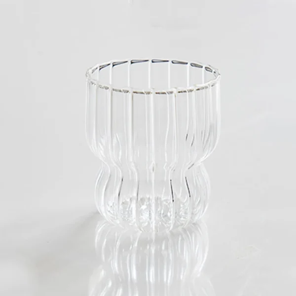 Ribbed Glass Tumbler