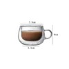 Insulated Clear Glass Mug