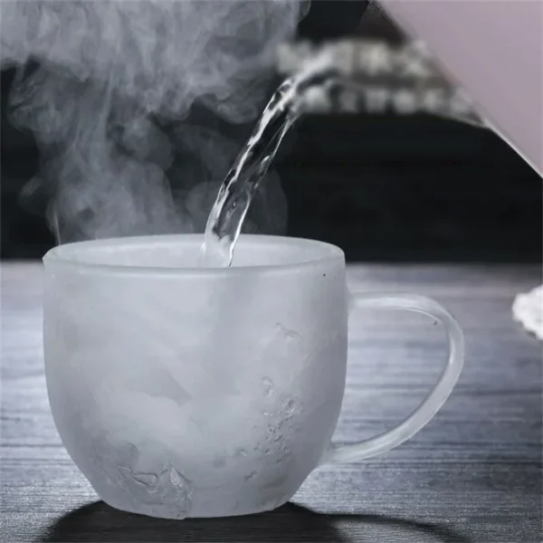 Insulated Clear Glass Mug