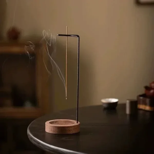 Modern Wood Incense Burner Stand