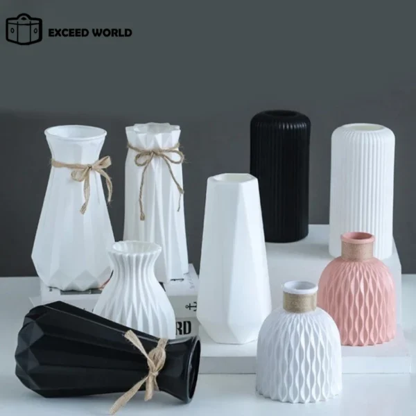 White Modern Flower Vase