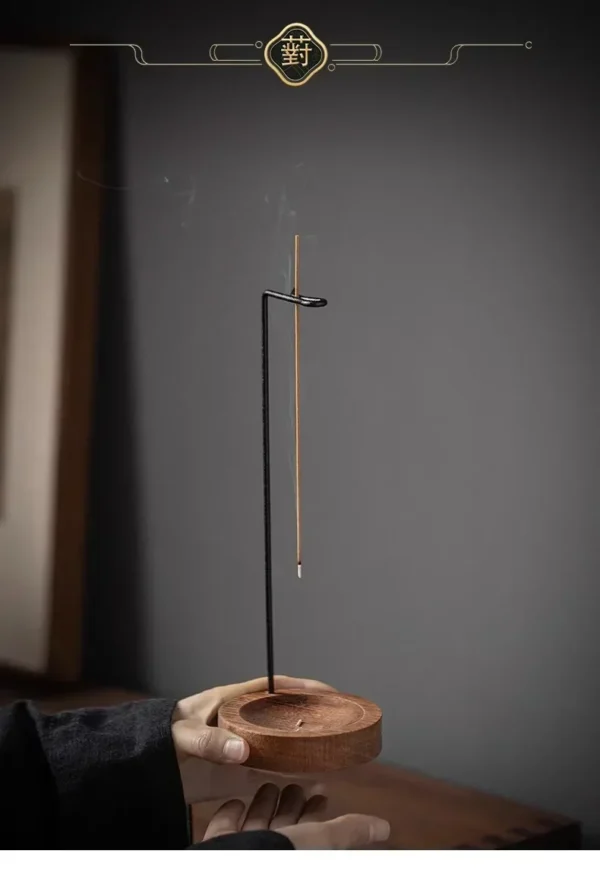 Modern Wood Incense Burner Stand
