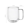 Insulated Clear Glass Mug
